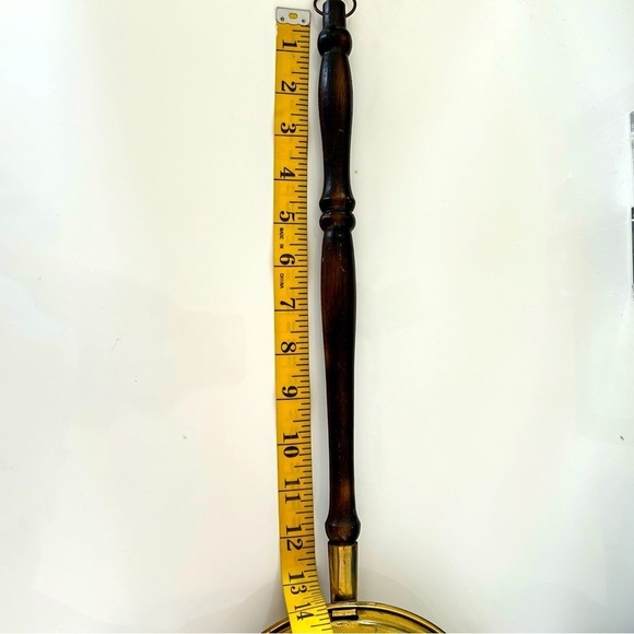 Rustic Farmhouse decor Antique English Brass Bed Warmer - Picture 14 of 14